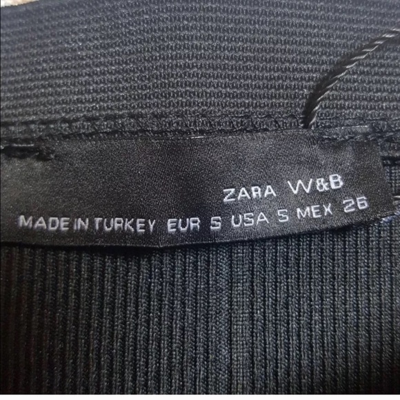 🎈ZARA w&b collection Black pencil skirt - Picture 3 of 4
